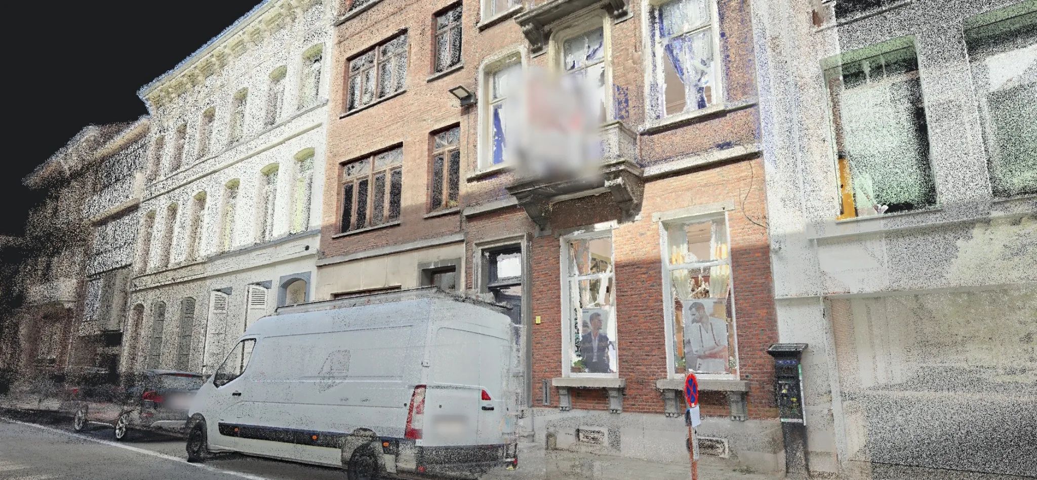 Point cloud weergave van dezelfde herenwoning