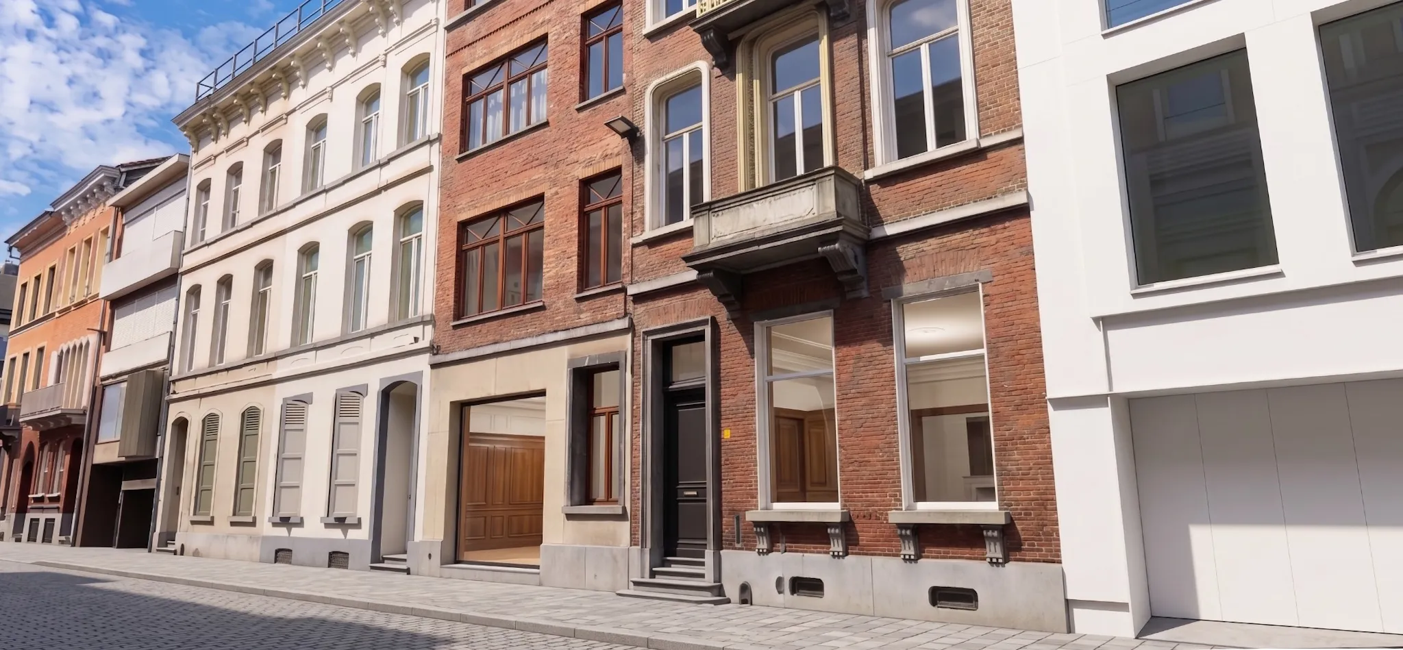 Propere gevelweergave van dezelfde herenwoning